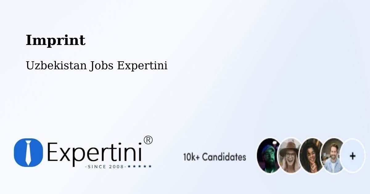 Imprint – Guliston - Uzbekistan Jobs Expertini