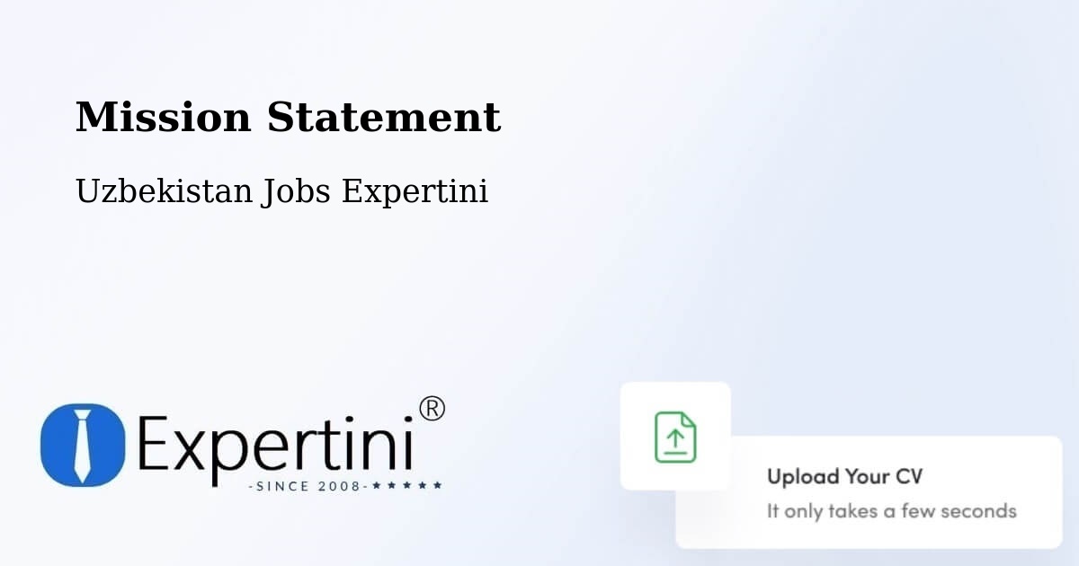 Corporate Mission – Guliston - Uzbekistan Jobs Expertini